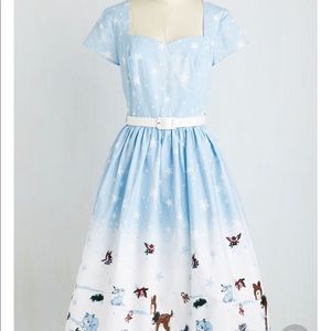 ModCloth Hell Bunny Winter Wonderland Dress